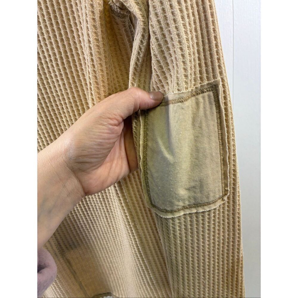 We The Free NWOT Thermal Top Army Motives in Tan Size S - Picture 8 of 9